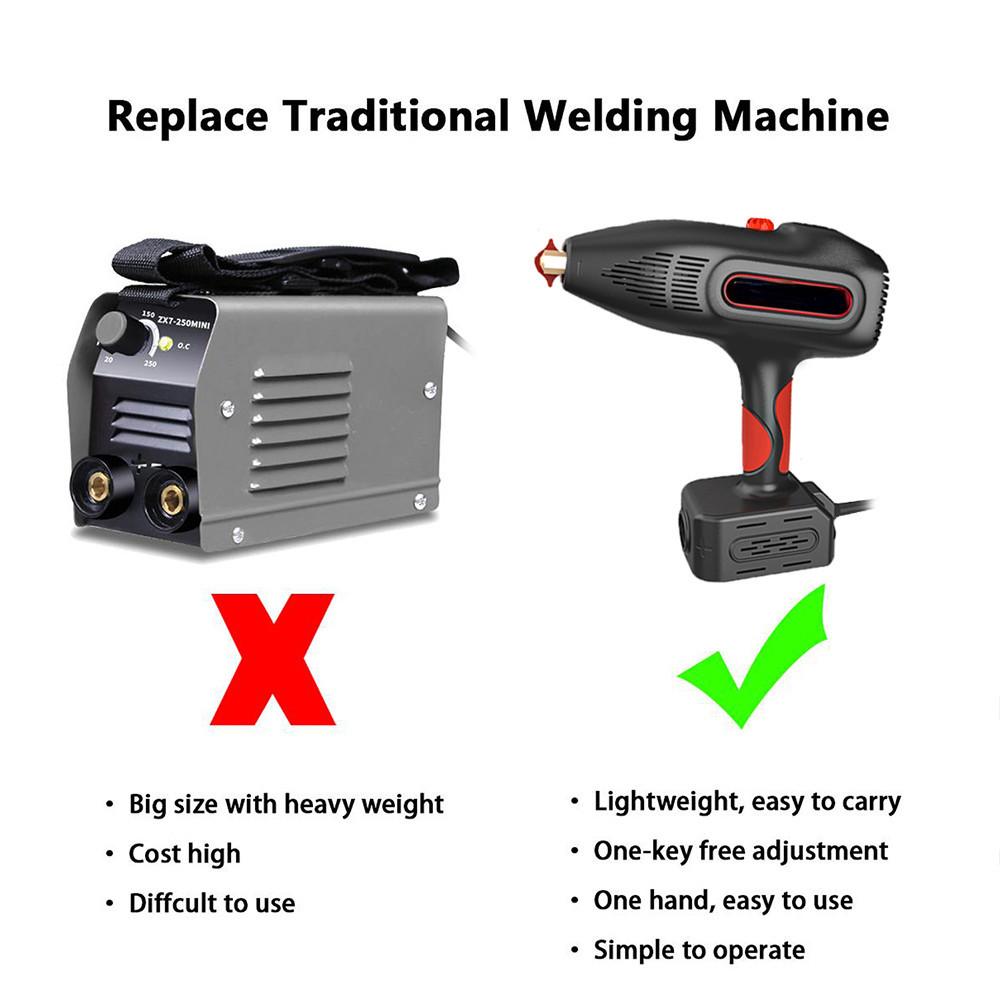 Бытовой Автоматический Цифровой Интеллектуальный Электросварочный Аппарат Портативный Ручной Высокомощный Аппарат Дуговой Сварки