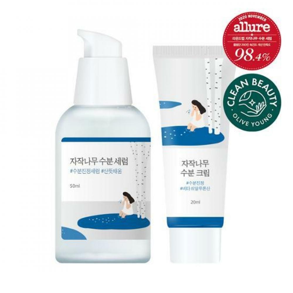

Round Lab Birch Moisture Serum 50мл Крем 20мл в подарок