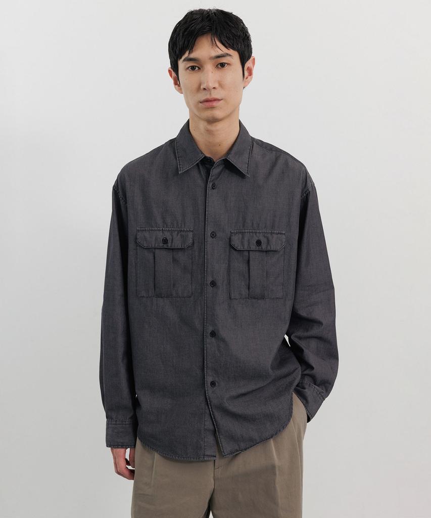 BLANKROOM Maren Shirt_Gray Denim
