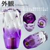 Tonra Crystal Shift Knob Shift Knob Universal Adapter M8 M10 M12 45x100mm 190g MT AT Car Twist Transparent X Purple