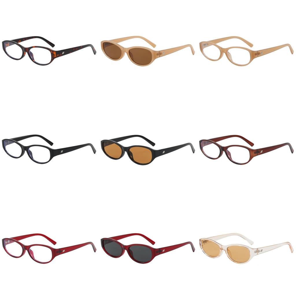 Retro Cat Eye Nonglare Glasses For Adults Ultra Thin Optical Frame For Office Use