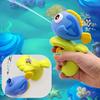 Colorful Ocean Animal Style Teenage Cartoon Water Gun Blue, Yellow Fish Design,Novel Swimming Pool and Beach Toy Set,Suitable for Educational Leisure,