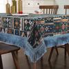 American Style Chenille Tablecloth Retro Ethnic Minority Style Embroidery Rectangular Table Clothes Geometry Classical Deskcover