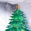 Sparkling Dreamy Christmas Tree Pop-up Greeting Card - Festive Blessing Gift