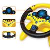 Passenger Seat Steering Wheel Toy with Music Light Kids Car Driving Simulation Wheel Toddlers Pretend Driving Educational Steering Wheel Boys Girls