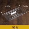 Qianxing Acrylic Food Pan Display Box with PC Lid Set