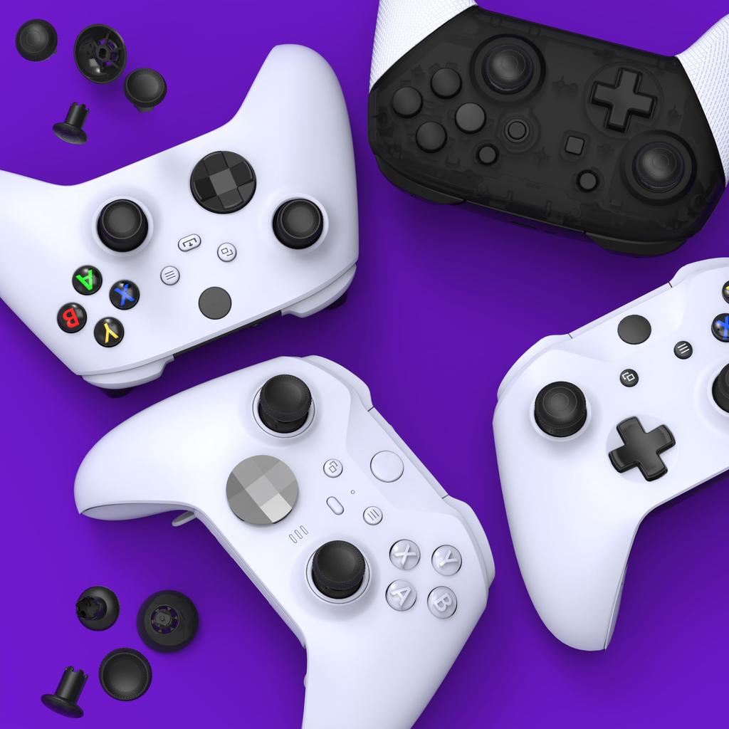 EXtremeRate ThumbsGear V3 vyměnitelný ergonomický palec pro kompatibilní s Xbox Core Náhradní analogový palec pro kompatibilní s Xbox One