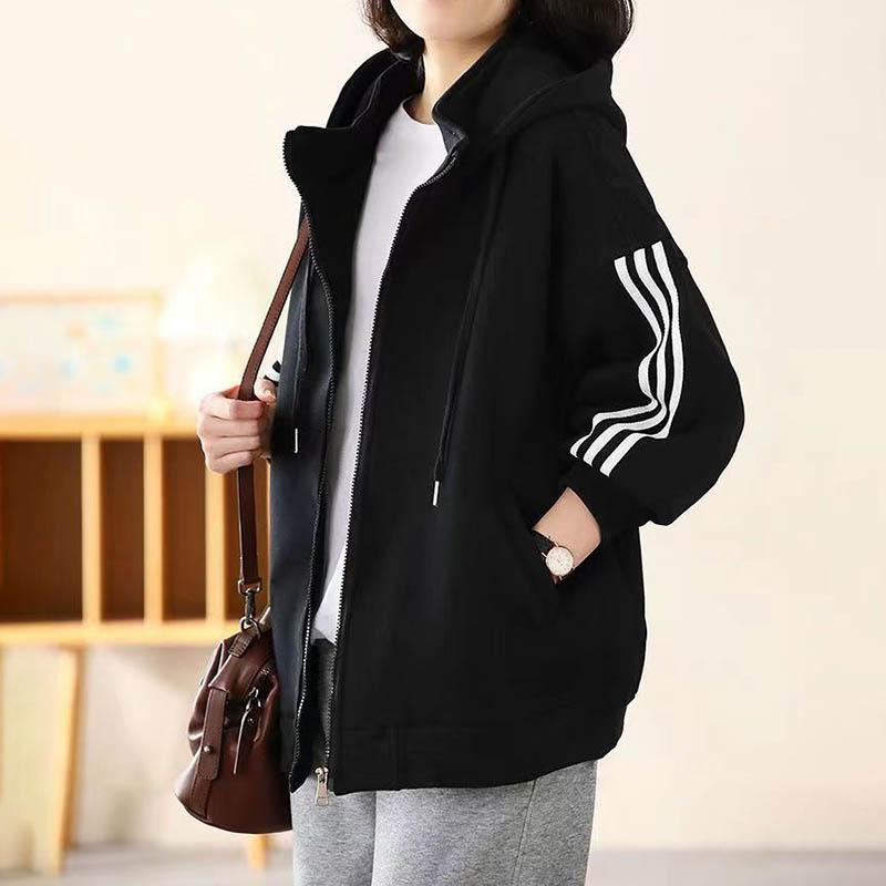 Coat for Women Cotton Winter Padded Thickened Large Size Casual Oversize Loose Double Layer Hooded Jacket