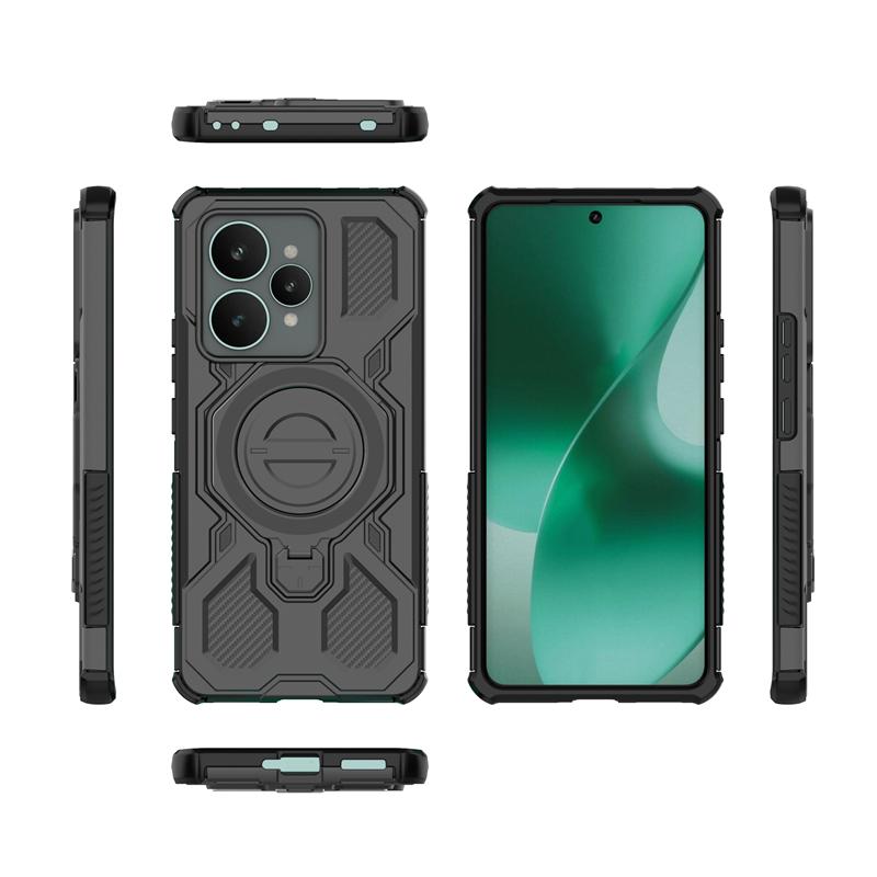 Magnetic Wireless Charge Cover For Realme 15 5G Phone Holder Armor Back Case For Realme 15 Pro Cover For Realme 15 Case 6.8 Inch