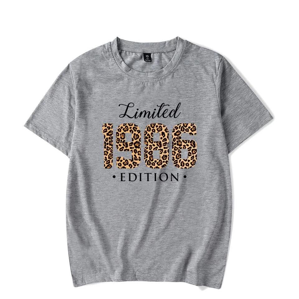 Unisex Vintage 1986 Birthday Gift T Shirt Retro Birthday Party Casual Summer Sleeveless Shirts