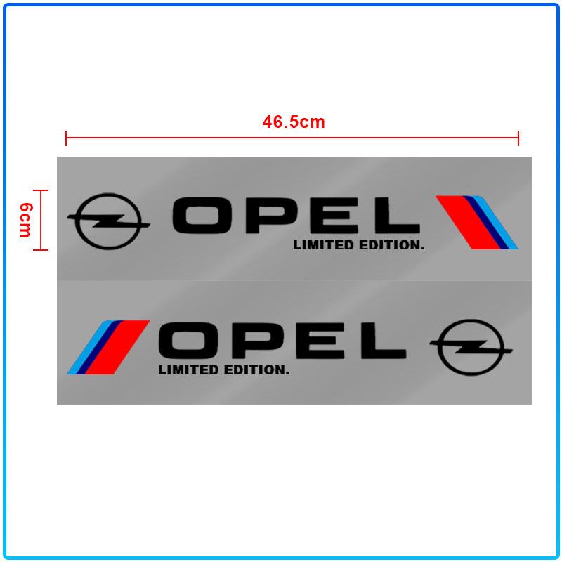 2Pcs Car Body Decoration Stickers Door Personalized Sport 3D Stickers For Opel Astra H G J Insignia Mokka Zafira Corsa Vectra B C D