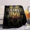 Couverture Flanelle motif Vegas Golden Knights, Haute qualité Confortable pour Toutes les Saisons, Décoration Intérieure, Chaleur et Confort, Parfait pour les Cadeaux.
