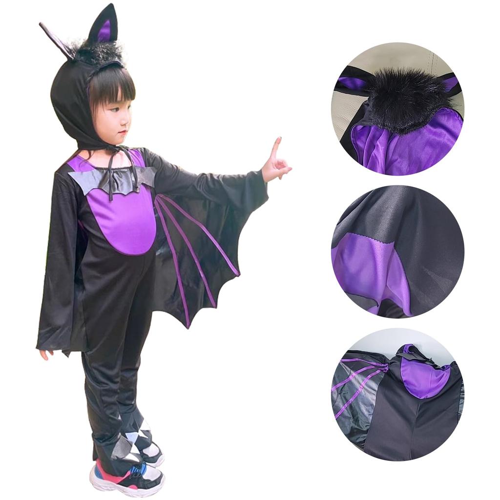 Halloween Cosplay Costume for Boys and One Stage Clothes [CSILOVEE] Kids, Girls, Bat, Kids, Piece, Tuxedo, Wings, 3-Piece Set, Costume, Devil,