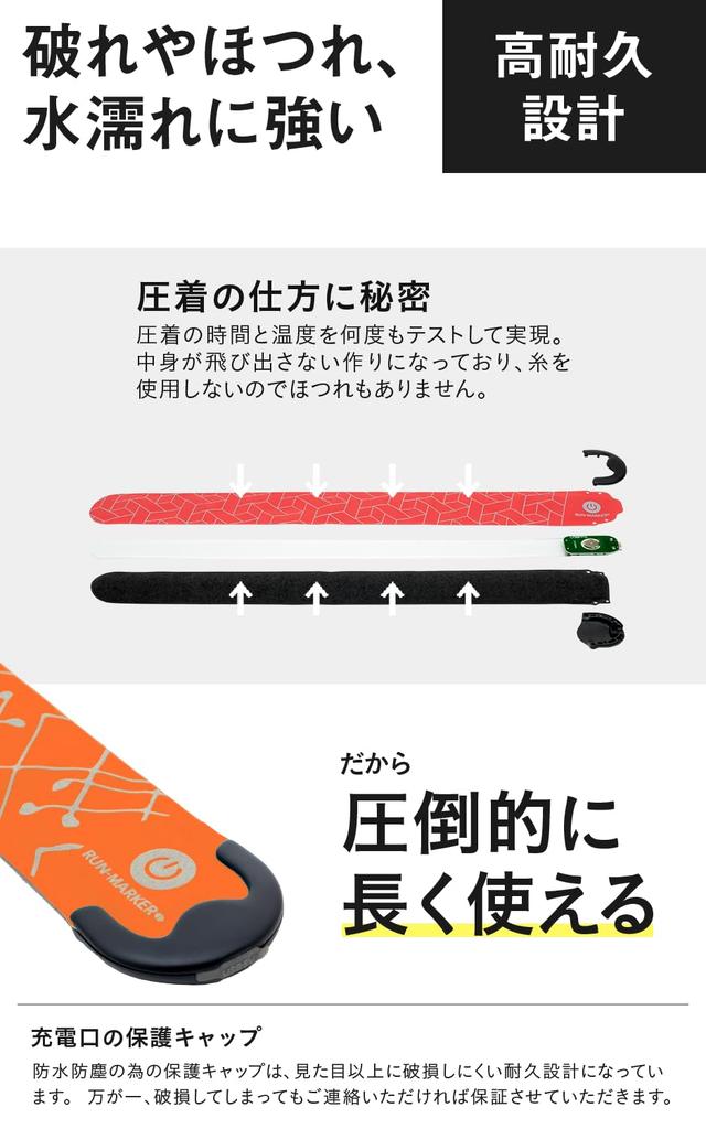 HAPPYJOINT Run Marker Charge Running Light, Rechargeable, Flashing, Arm/Wrist