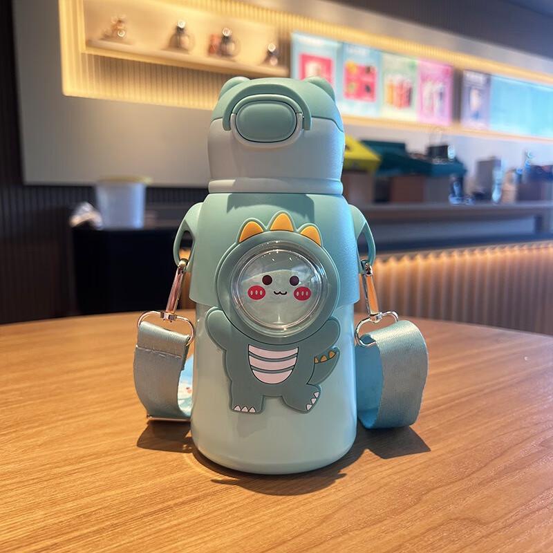 Zhishi 316 Food-Grade Kids Insulated Straw Cup Large