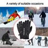 USB Heated Gloves Rechargeable Ski Eletric Thermal Heat Gloves Winter Warm Skiing Gloves for Snowboarding Mountaineering Riding