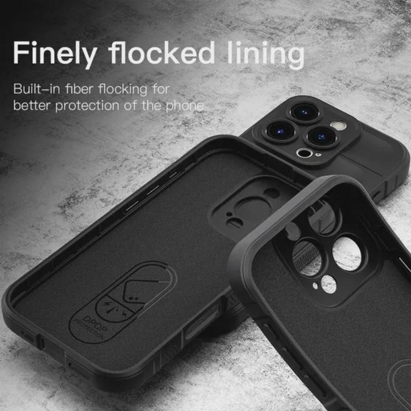 Shockproof Matte Armor Case For Apple iphone 16 15 14 13 12 11 17 Pro Max Plus Air Skidproof Non-slip Silicone Protective Cover