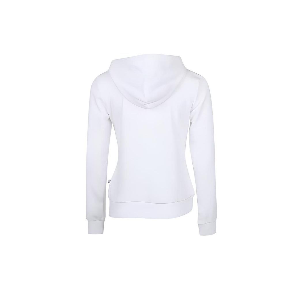 Puma Amplified Hoodie With Logo Tape Women Tops White 586595-02