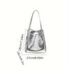 Eimertasche für Damen modische und einfache Lunchbox-Tasche, Nischen-Textur im westlichen Stil, kleine Handtasche
