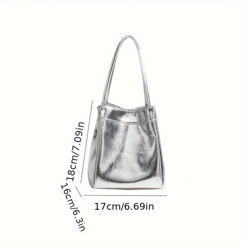 Eimertasche für Damen modische und einfache Lunchbox-Tasche, Nischen-Textur im westlichen Stil, kleine Handtasche