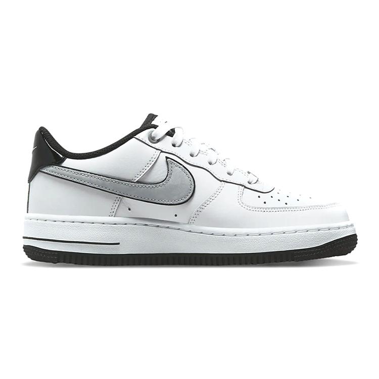 New Nike Kids Air Force 1 LV8 'Motocross White Grey Black' Sneakers DO3809-101