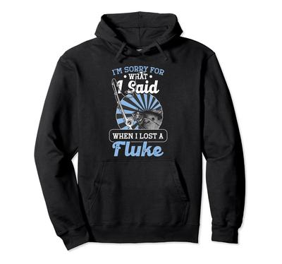 Fluke Fischer Ausrüstung Fluke Angelrute Hoodie