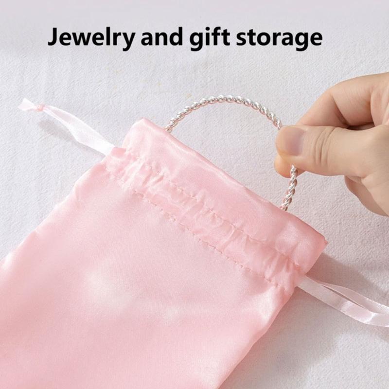 Candy and Jewelry Gift Bags 20 Pack In Smooth Fabric with Pull Tie for Sachets Guest Gifts and Home Storage Use