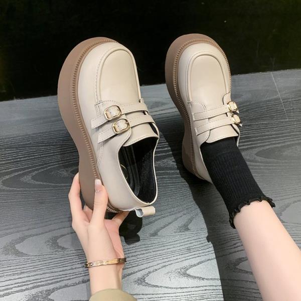 Fashion Women's Shoes Platform Slip-on Oxfords Loafers With Fur Female Footwear Clogs Comfortable Slip On Leather New Summer Dress