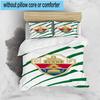 3PCS Football Elche Crest Design Bedding Set,Including 1pc Duvet Cover And 2pcs Pillowcases Perfect for Bedroom, Dormitory, Fan Christmas gift