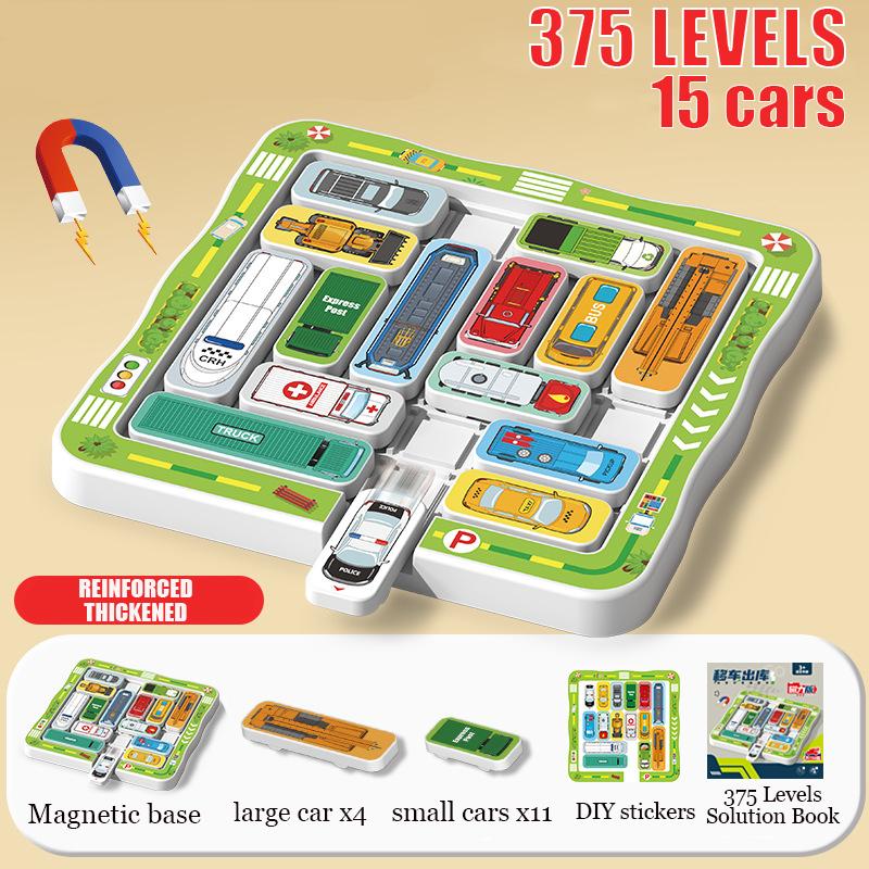 Children s Magnetic Maze Puzzle Game Traffic Parking Lot Board games Educational Children Logic Intelligence Game Kids Toys
