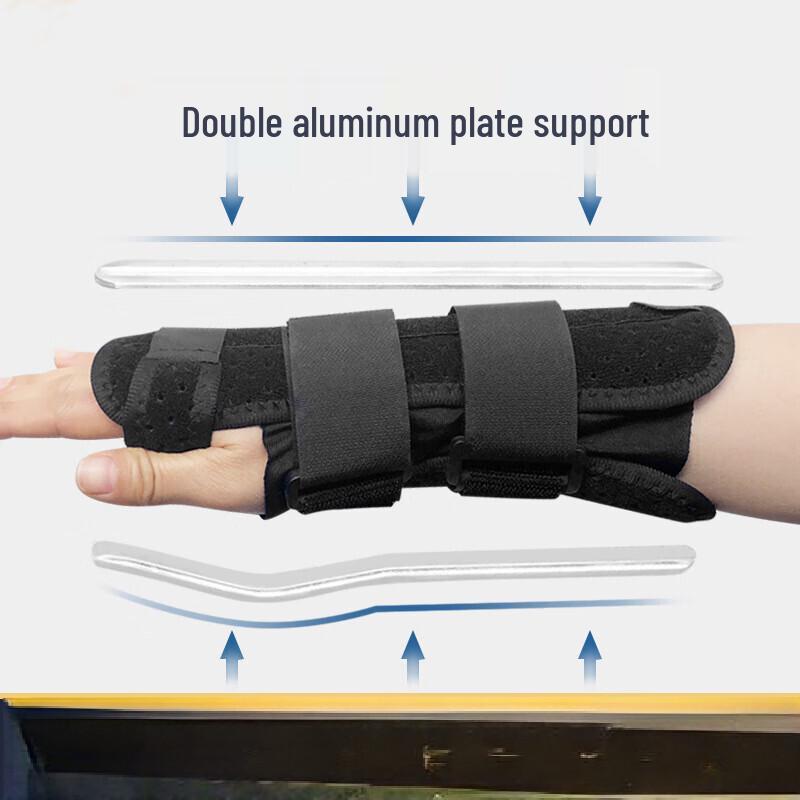 Adjustable Detachable Wrist Support Brace with Double Steel Plates