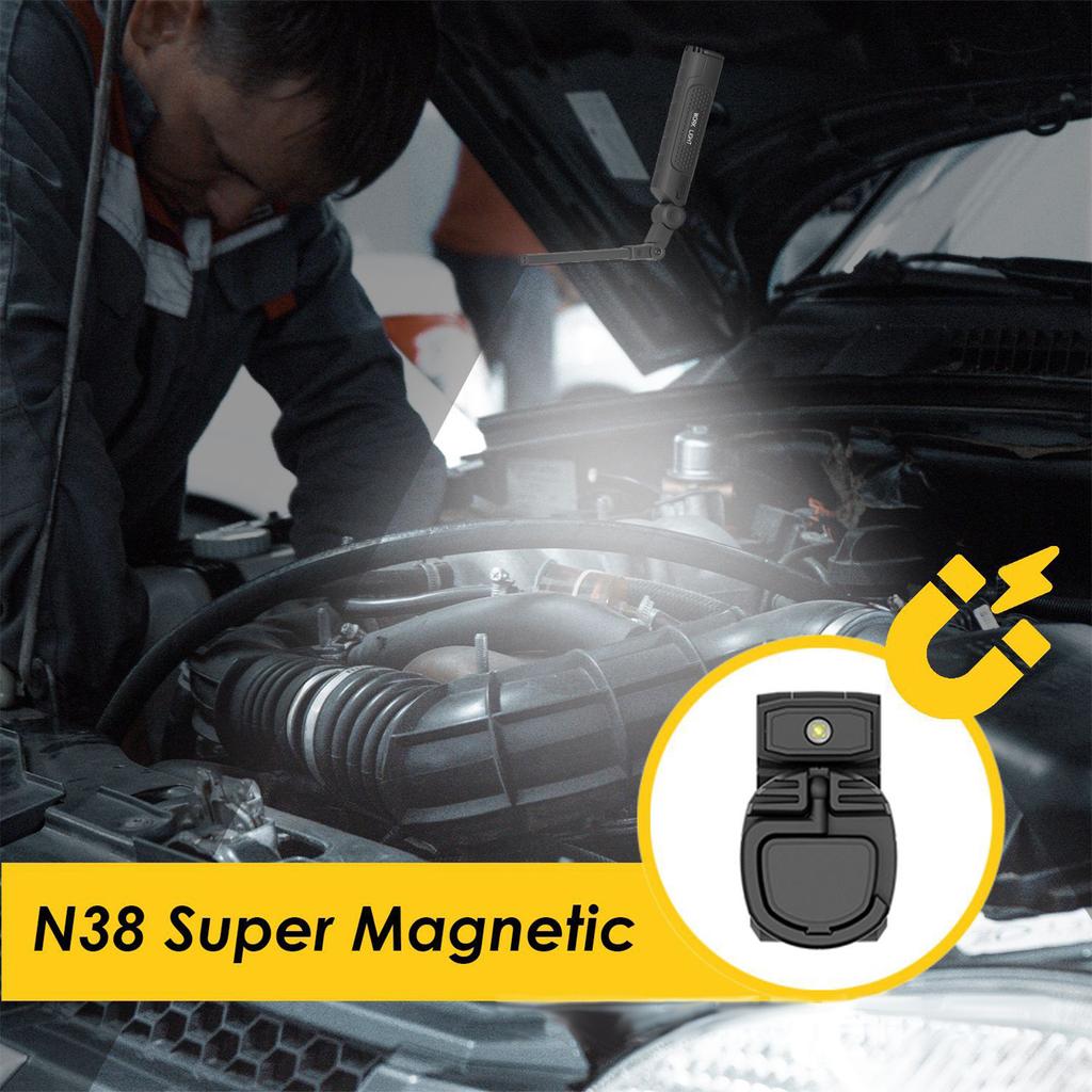 Strong Magnetic Car Repair Work Light Handheld Super Bright Emergency Light   Inspection Light with 360 degrees    Angle 6 Working Modes R