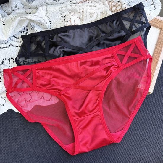 Damen Sexy Transparentes Netz-Unterwäsche Nahtlose Niedrig geschnittene Durchsichtige Slips Weiche Dehnbare Atmungsaktive Slips