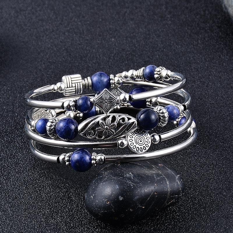 JYL TS Bracelet Bohemian  Turquoise Beads Evokes Adventure & Harmony