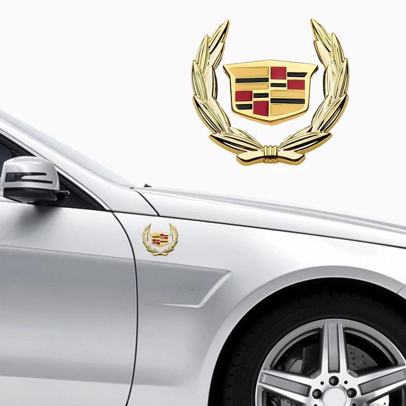 Car Body Fender Side Emblem Window Trunk Decorative Sticker for Cadillac ATS BLS CT6 CTS SLS XT4 XT5 STS Escalade Deville DTS