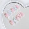 Three-dimensional light flower blush pearl fine flash sweet versatile European and American ins style removable wearable armor 24 pieces