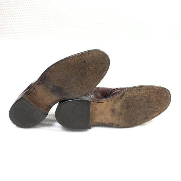 USA/Vintage/Unbekannter Hersteller/Goodyear Welt Saddle Schuhe Wholecut/8.5 D/B/25.5-26.5cm/Rotbraun/(GEBRAUCHT)