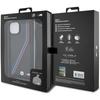 Bmw Bmhcp15S23Psvtk Iphone 15 / 14 / 13 Czarny/Black Hardcase M Edition Carbon Tricolor Lines & Strap