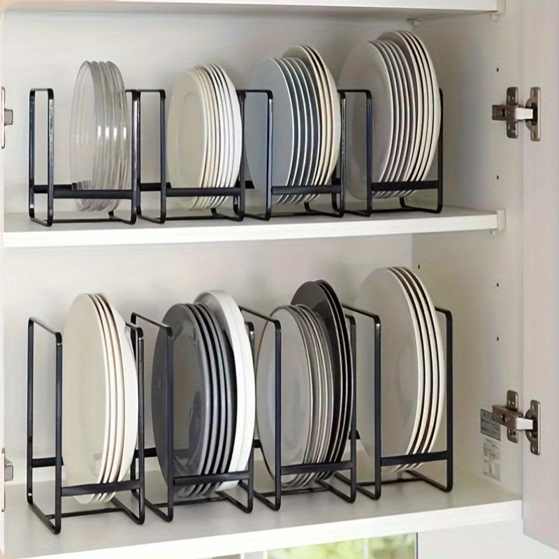 Sleek Black Dish Rack Set: Space-Saving 2-Tier Organizer with No-Drill Overhead Mount. Durable & Pull-Out Design.
