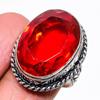 Natural Mozambique Garnet Gemstone 925 Sterling Silver Jewelry Ring Size 9 AR-16425