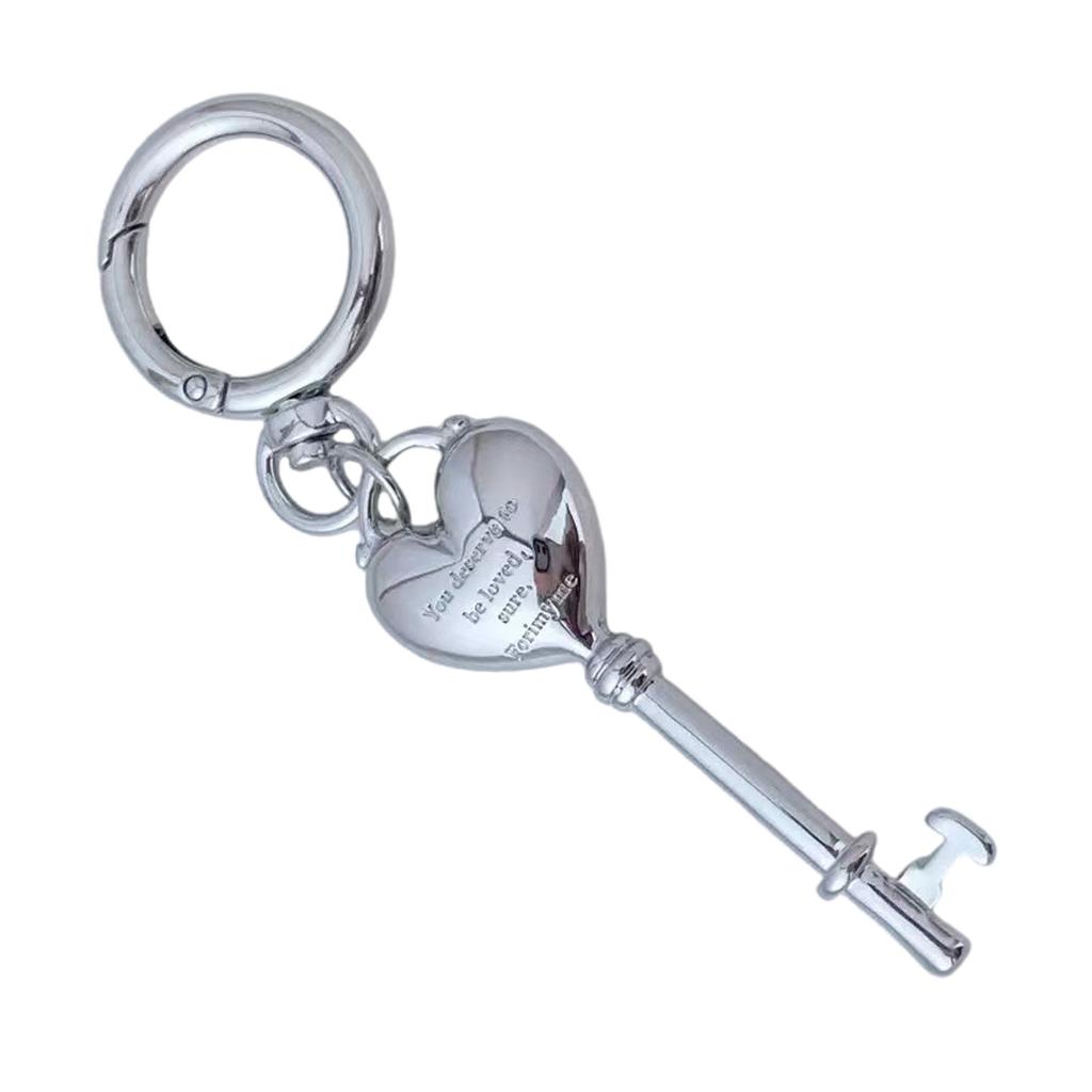 Heart Lock Pendant Keychain Multi-Functional Bag Decoration Couple Gift For Anniversaries Engraved Accessory For Bags