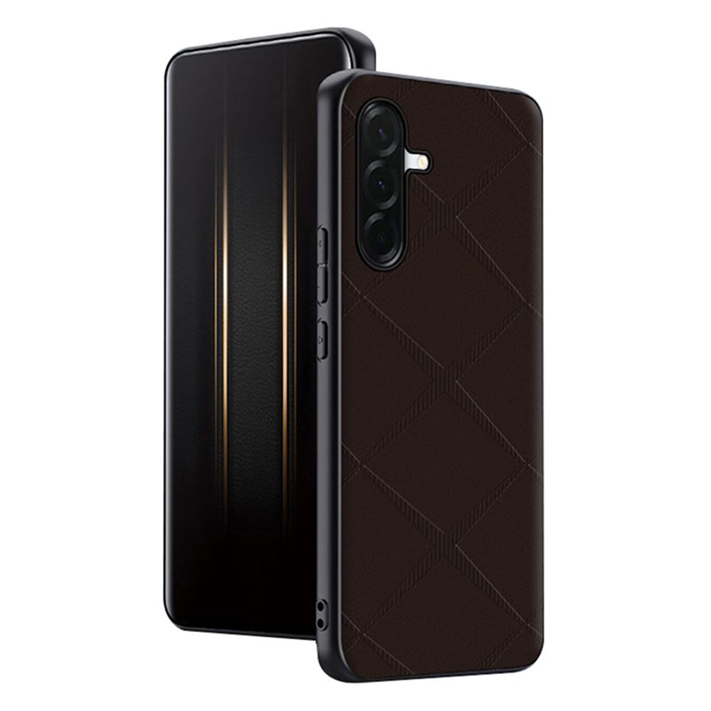 For Samsung Galaxy S26 Case X-Patterned TPU PU Leather PC Anti-Drop Phone Cover