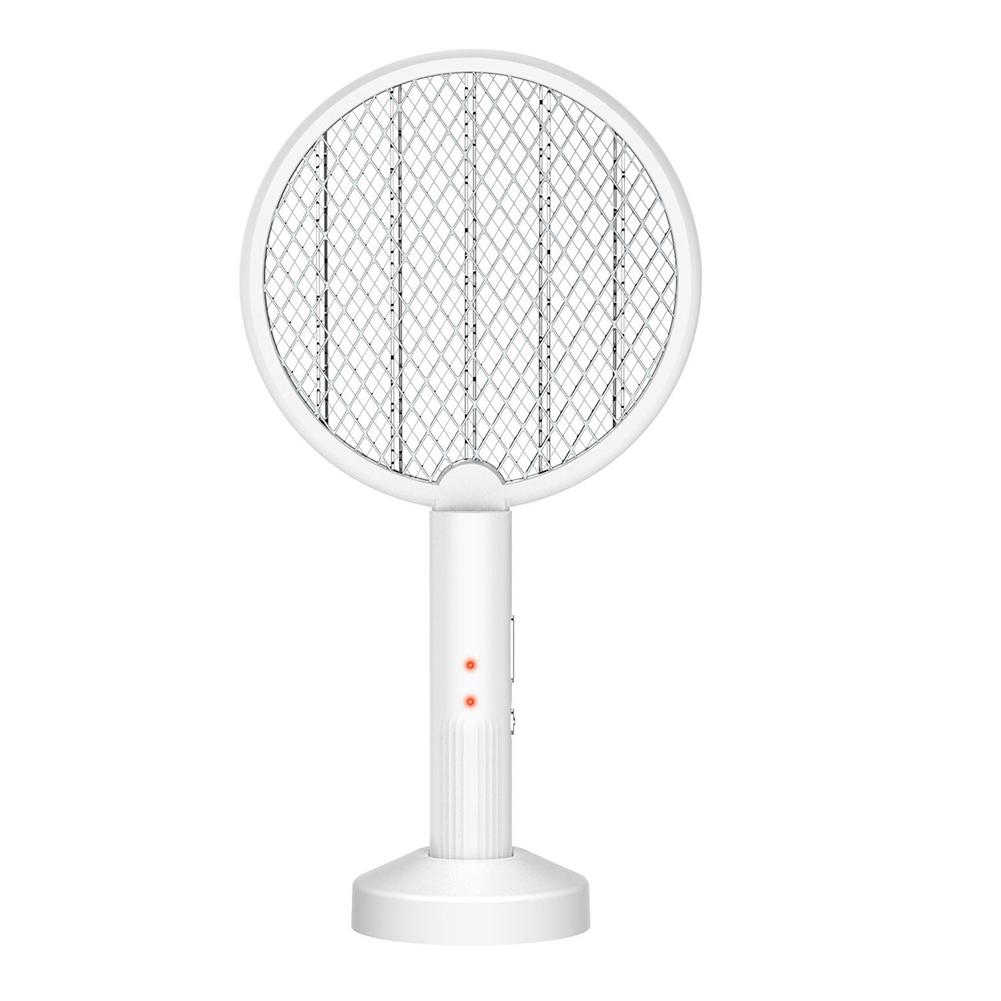 2 In 1 3500V Electric Insect Racket Swatter Zapper USB Rechargeable Summer Mosquito Swatter Kill Fly Bug Zapper Killer Trap