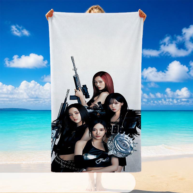 aespa Beach Towel, Soft Large Absorbent Towel For Beach Swimming Pool Travel Vacation