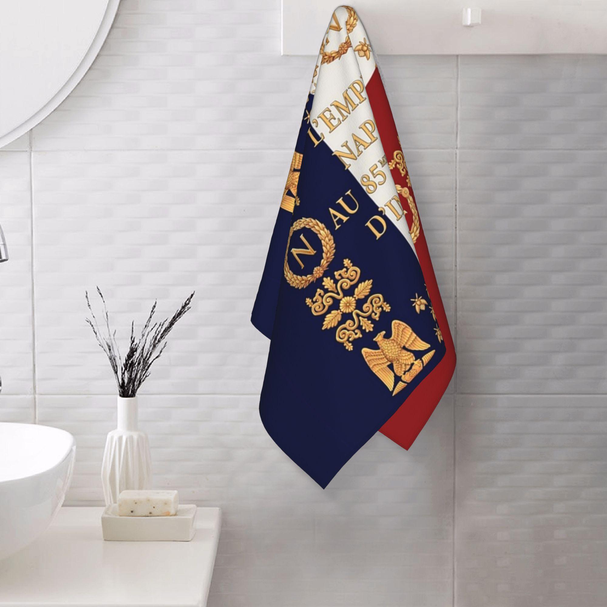 Creative Man White Napoleonic French 85Th Regimental Flag Soft Face Towel Quick Dry Pool Bath Cotton Towels Absorbent