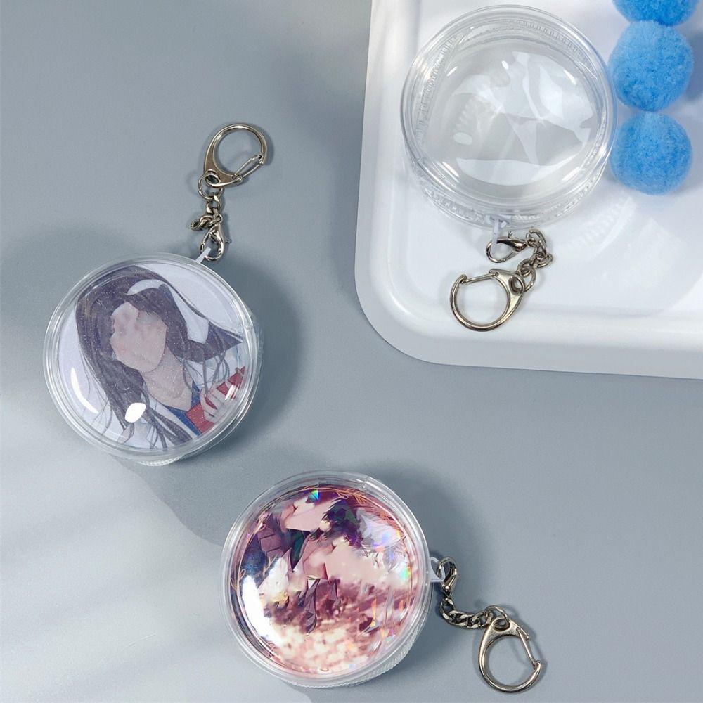 Protection Case Round Badge Storage Pouch Badge Display Clear Outdoor Bag Backpack Decor