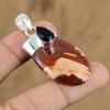 Gift For Her 925 Sterling Silver Natural Red Snakeskin Jasper Gemstone Pendant