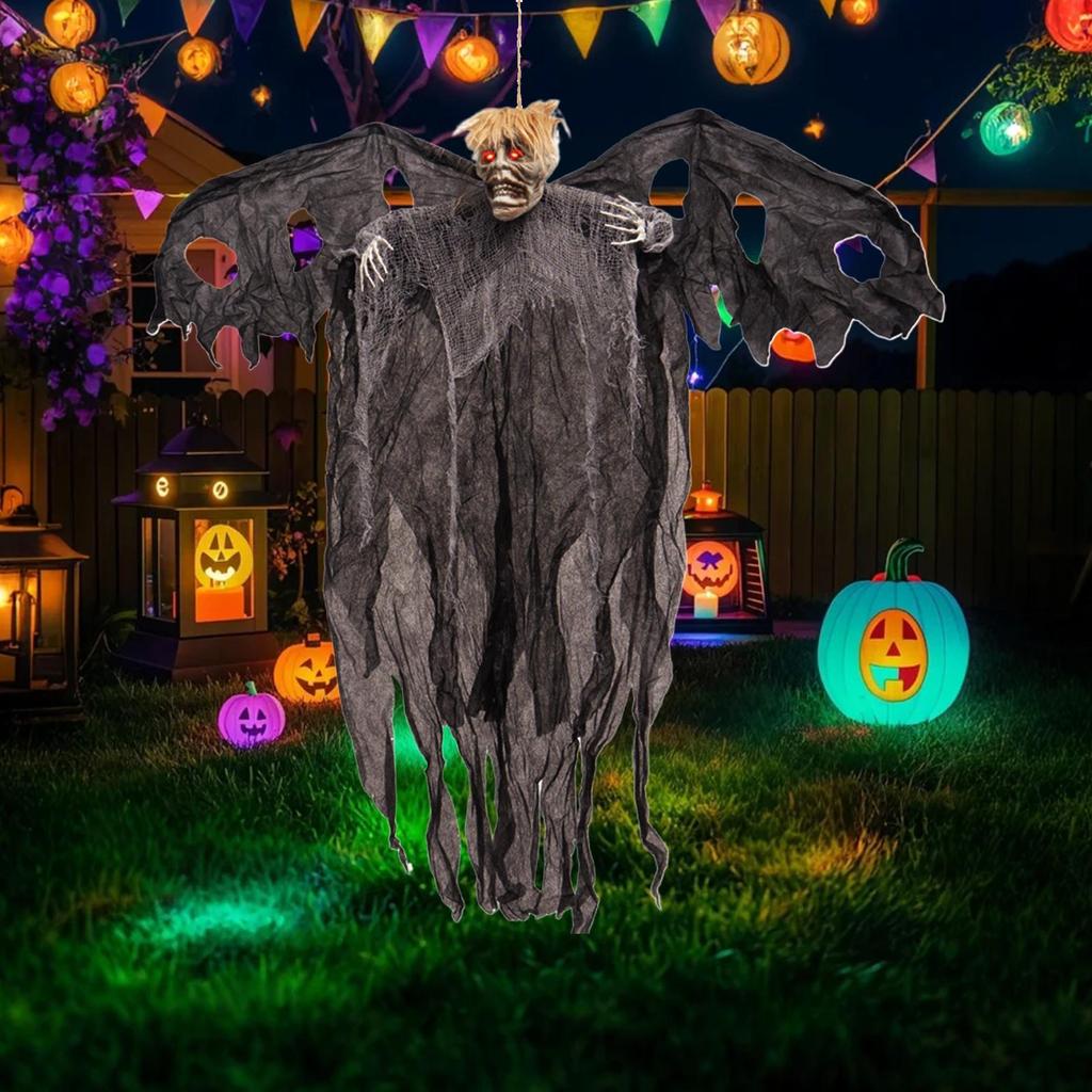 Halloween Party Hanging Skeleton Ghost Ornament Horror Props Haunted House Decorations Halloween Party Outdoor Decorations