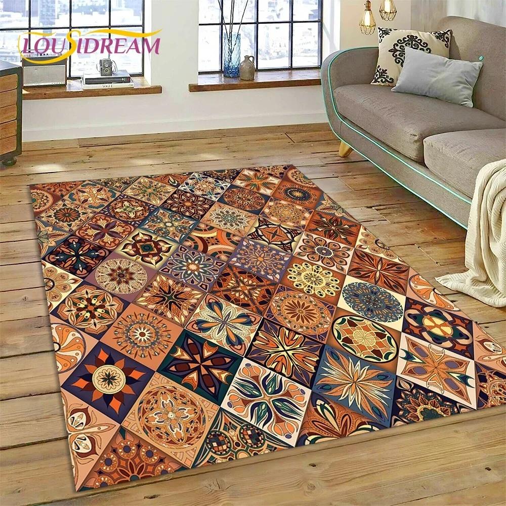 3D Severský Turecký Bohemia Keltský Koberec Běhoun pro Ložnici Obývací Pokoj Domácí Dekorace Pohovky, Dětská Hra Velký Dekor Podlahová Rohož Dárek