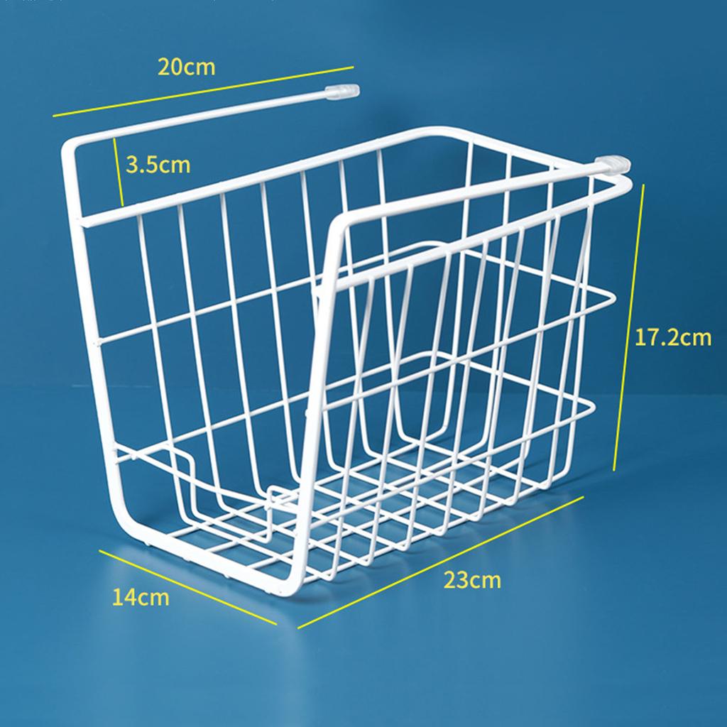 Sub dulap Organizator pentru coș, suport din sârmă metalică, agățat, suport pentru depozitare, cu suport pentru telefon